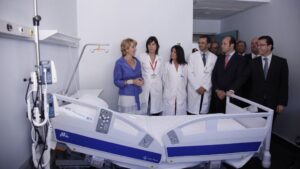 Esperanza Aguirre en la inauguración del Hospital de Torrejón