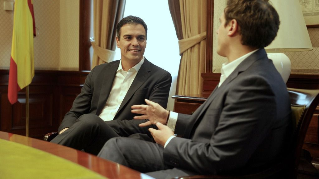 Pedro Sánchez y Albert Rivera