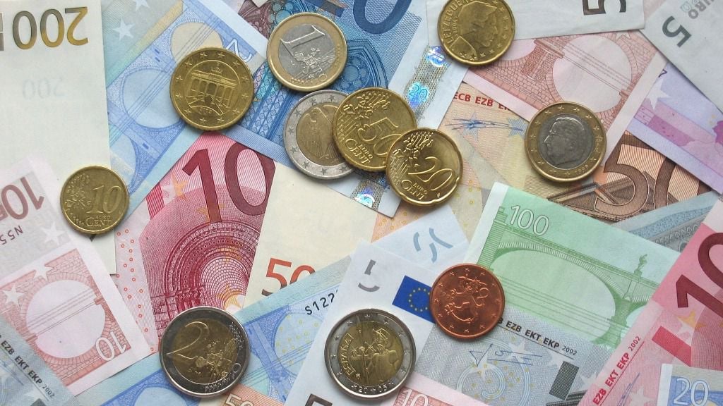 Billetes monedas euro