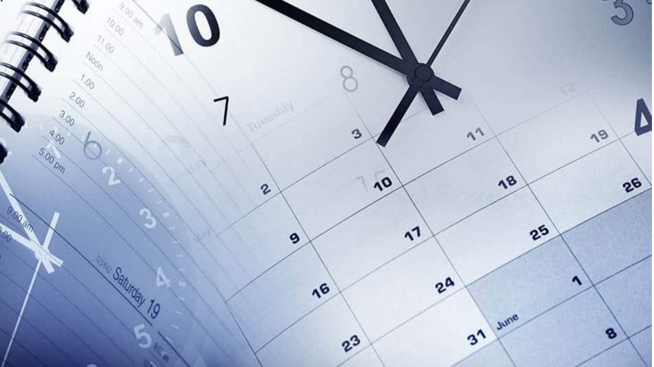 Calendario reloj