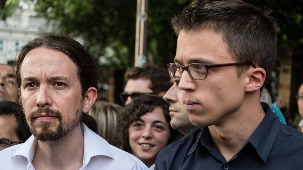 Pablo Iglesias, secretario general de Podemos e Íñigo Errejón