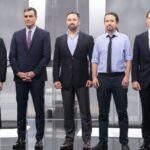 Pedro Sánchez, Pablo Casado, Pablo Iglesias, Albert Rivera y Santiago Abascal.