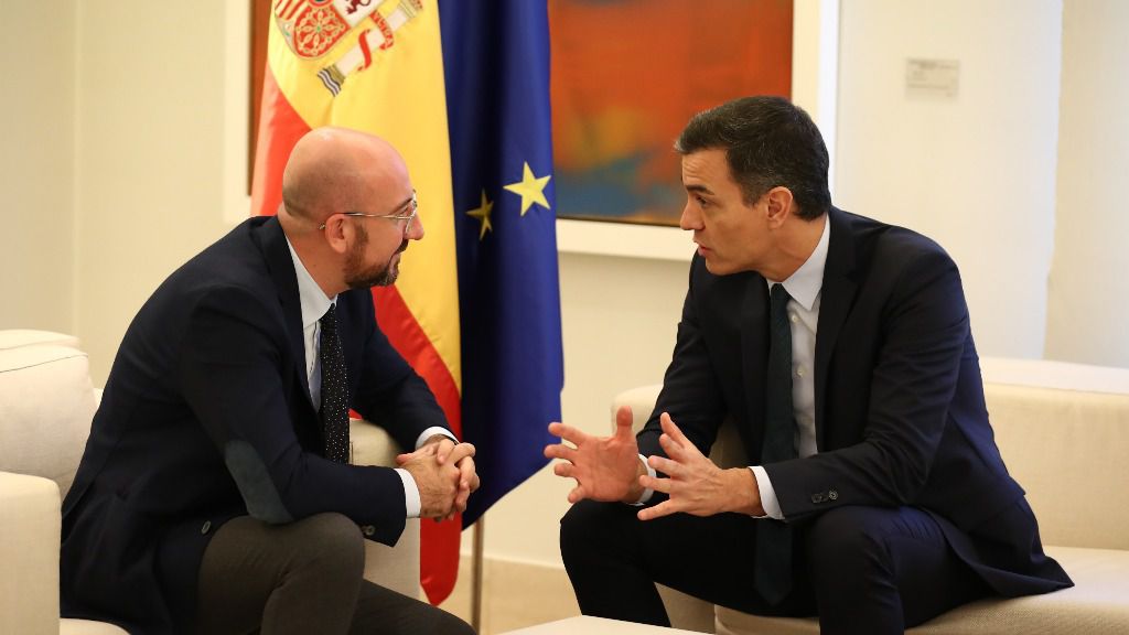 Pedro Sánchez y Charles Michel