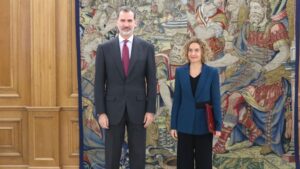 Felipe VI y Meritxell Batet