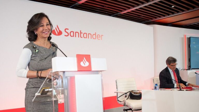 La presidenta de Banco Santander, Ana Botín, y el consejero delegado, José Antonio Álvarez