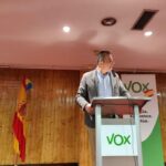 El secretario general de Vox, Javier Ortega Smith, en Lugo