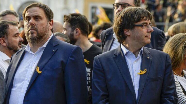 Oriol Junqueras y Carles Puigdemont