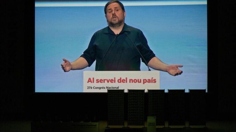 Imagen de Oriol Junqueras en el 28 Congrés Nacinal de ERC