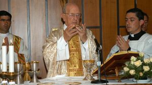 Marcial Maciel, fundador de la congregación católica Legionarios de Cristo, el 15 de agosto de 2005 en Roma
