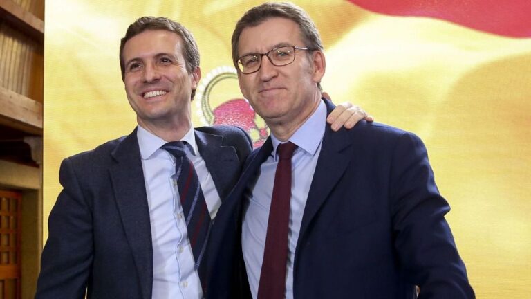 Pablo Casado y Alberto Núñez Feijóo