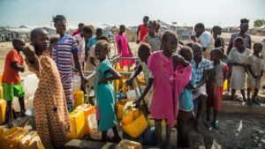 Desplazados por el conflicto en Sudán del Sur