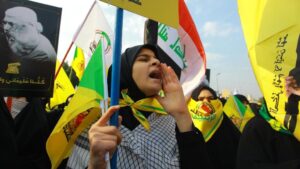 Manifestación en Bagdad