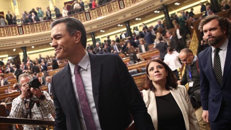 Pedro Sánchez en el debate de investidura