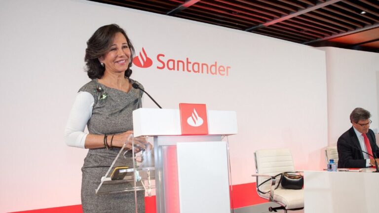 La presidenta de Banco Santander, Ana Botín, y el consejero delegado, José Antonio Álvarez