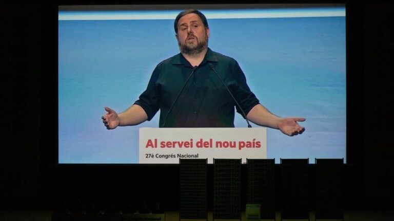 Imagen de Oriol Junqueras en el 28 Congrés Nacinal de ERC