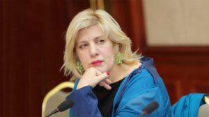 Dunja Mijatovic, comisaria de Derechos Humanos del Consejo de Europa