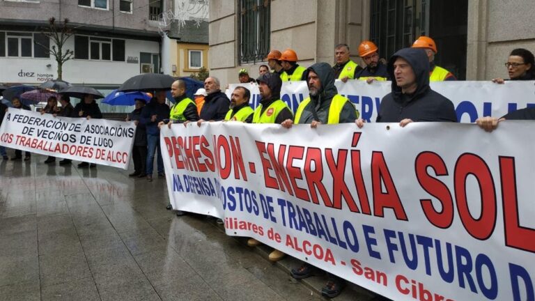 Protesta de Alcoa en Lugo