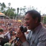 El líder opositor del prohibido Partido de Rescate Nacional de Camboya (CNNP), Kem Sokha