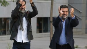 Jordi Sánchez y Jordi Cuixart acuden a declarar a la Audiencia Nacional