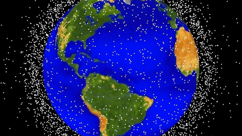 'Basura espacial' orbitando alrededor de la Tierra