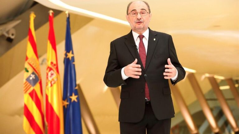 El presidente del Gobierno de Aragón, Javier Lambán