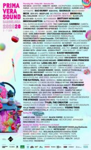 Cartel de Primavera Sound 2020