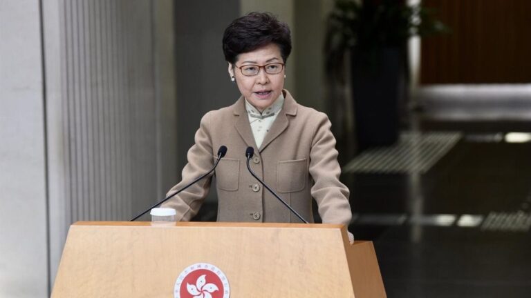 La jefa de Gobierno de Hong Kong, Carrie Lam