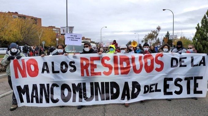 Recurso de la manifestación contra el vertido de más residuos en Valdemingómez