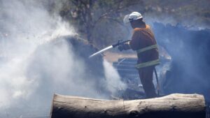 Imagen de un incendio en Adelaida (Australia)
