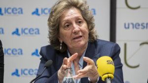 La presidenta de Unespa, Pilar González de Frutos