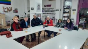 Reunión de María Marín con miembros de la Plataforma