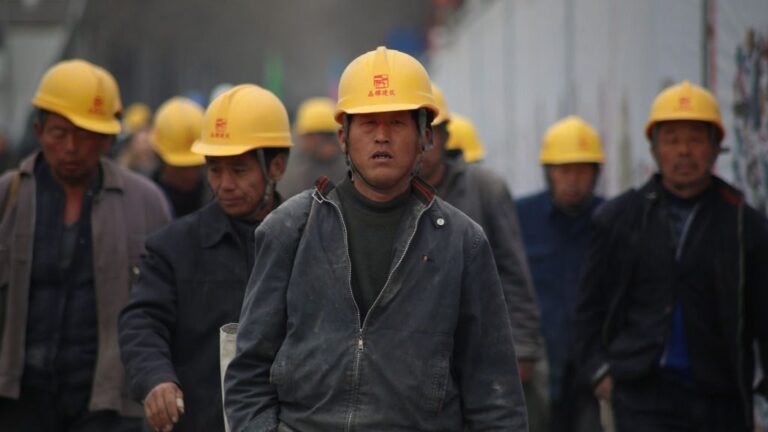 Trabajadores china chinos