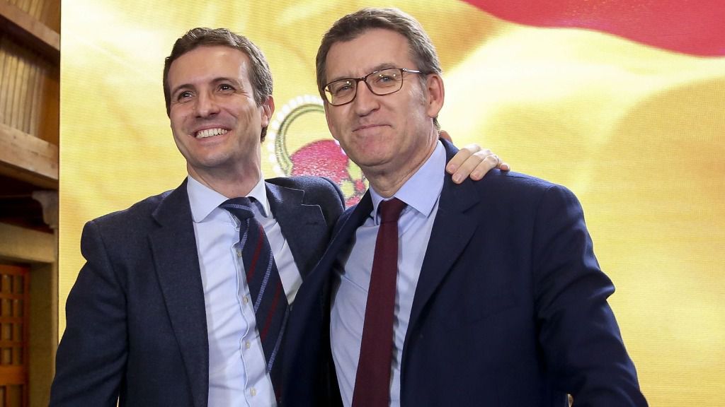 Pablo Casado y Alberto Núñez Feijóo