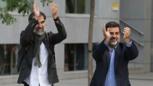 Jordi Sánchez y Jordi Cuixart acuden a declarar a la Audiencia Nacional