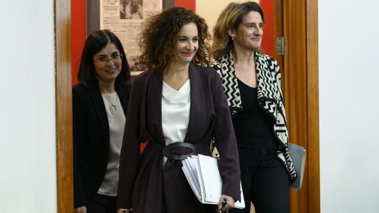 María Jesús Montero, Carolina Darias y Teresa Ribera