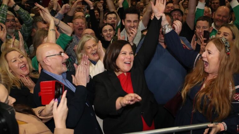 La líder del Sinn Féin, Mary Lou McDonald