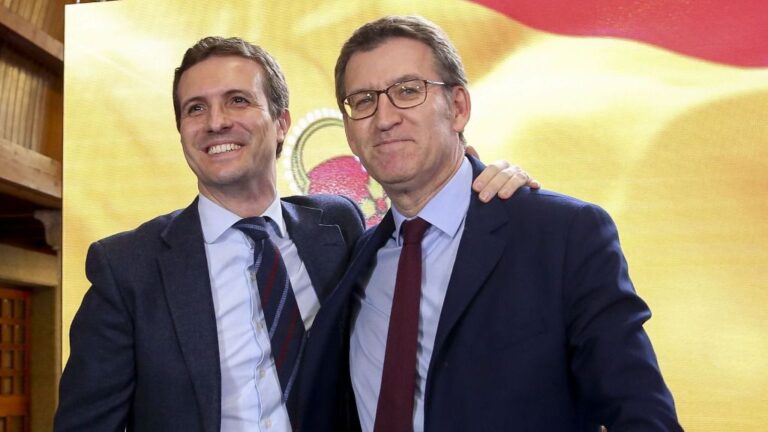 Pablo Casado y Alberto Núñez Feijóo