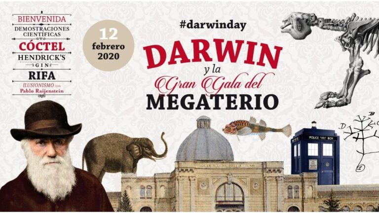 Cartel del homenaje del MNCN-CSIC a Darwin por su 211 aniversario