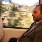 El ministro José Luis Ábalos viaja en el tren de Cáceres a Madrid