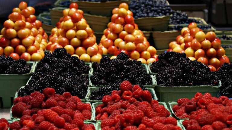 Mercado fruta verdura
