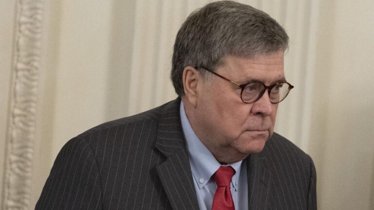 El fiscal general de EEUU, William Barr