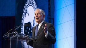 El exalcalde de Nueva York y candidato a las primarias demócratas, Michael Bloomberg