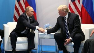 Donald Trump y Vladimir Putin en el G20