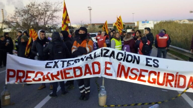 huelga del sector petroquímico en Tarragona