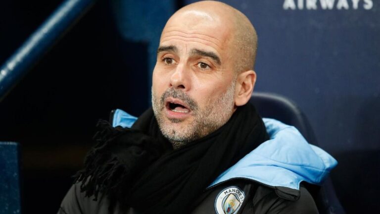 El entrenador del Manchester City Pep Guardiola