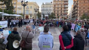 Concentración de PACMA en Valencia