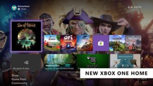 Nueva pantalla de inicio en Xbox One