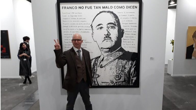 Riiko Sakkinen, el autor de la obra sobre Franco en Arco