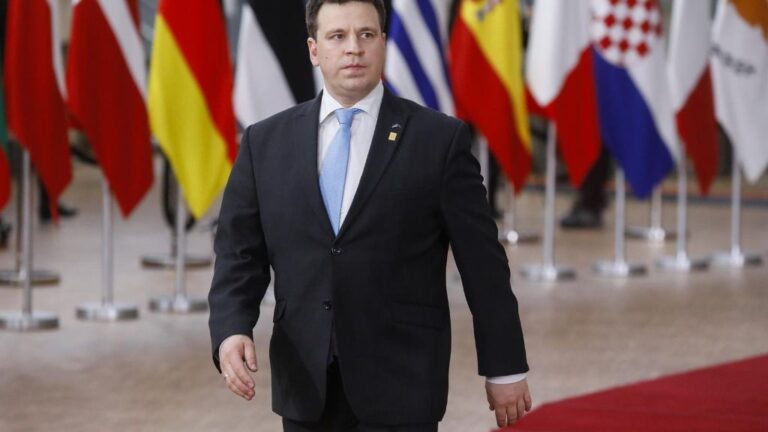 El primer ministro de Estonia, Juri Ratas, en Bruselas