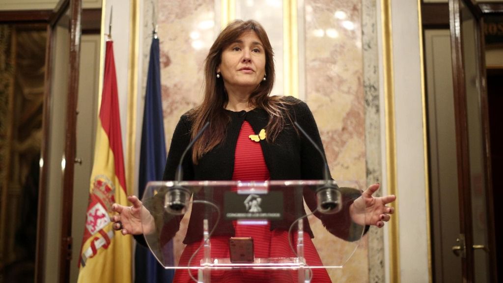 La portavoz parlamentaria de Junts per Catalunya (JxCat), Laura Borràs